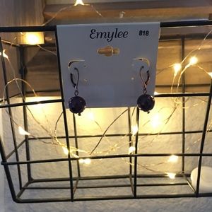 Beautiful Emylee Dark Purple Earrings